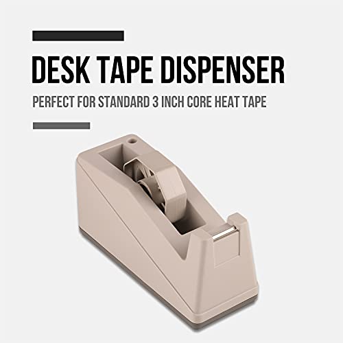 Lichamp 2 Pack Desktop Tape Dispenser Holder with Large 3 inch Core for Masking Tape, Heat Transfer Tape Sublimation, Painters Tape, Freezer Tape and Kitchen Tape, 0228LG