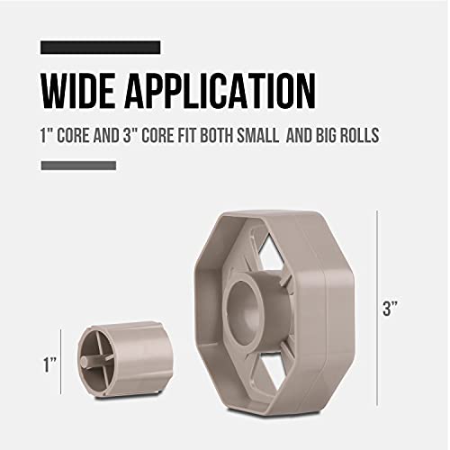 Lichamp 2 Pack Desktop Tape Dispenser Holder with Large 3 inch Core for Masking Tape, Heat Transfer Tape Sublimation, Painters Tape, Freezer Tape and Kitchen Tape, 0228LG
