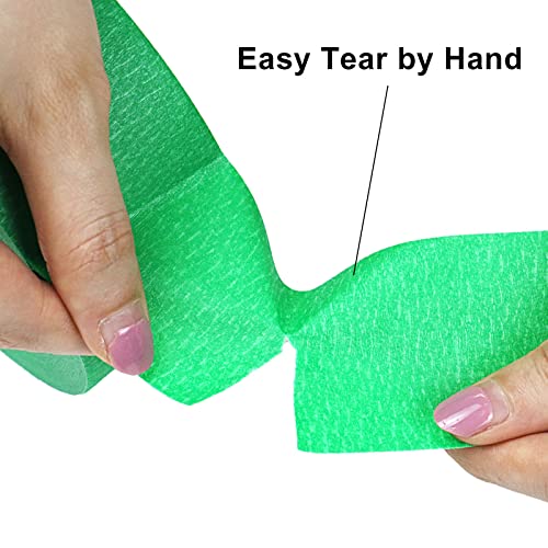 BOMEI PACK Green Painters Tape 2 inch Wide, Medium Adhesive Green Masking Tape 2 inch x 55 Yards (220 Total Yards) 4 Rolls, Residue-Free Wall Trim Tape for Painting, DIY Crafting, Decoration