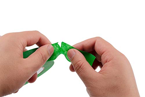 Lichamp 10 Pack Green Painters Tape 1 inch, Medium Adhesive Green Masking Tape Bulk Multi Pack, 1 inch x 55 Yards x 10 Rolls (550 Total Yards)
