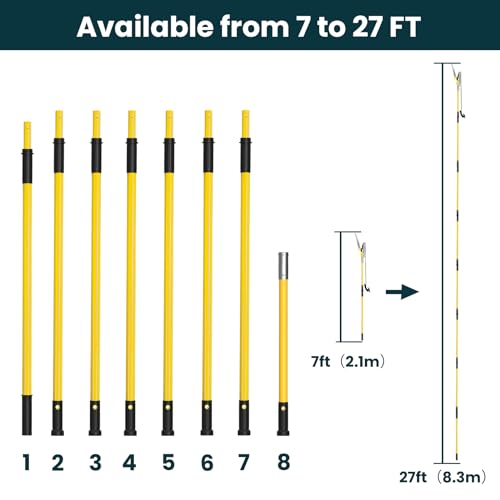Dremmt 27FT Pole Saw with Thickened Blade
