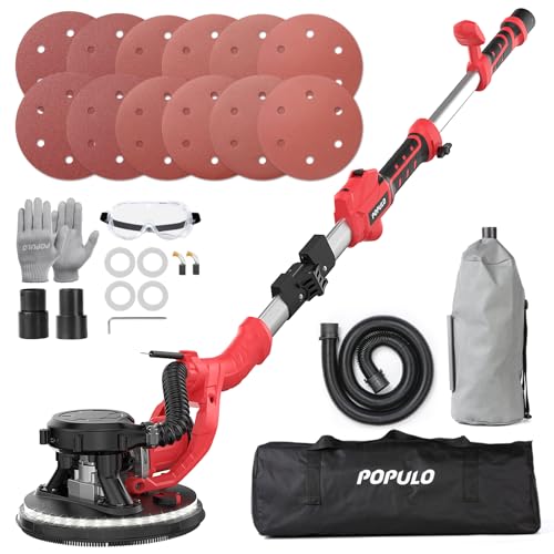 POPULO Electric Drywall Sander with Vacuum Dust Collector