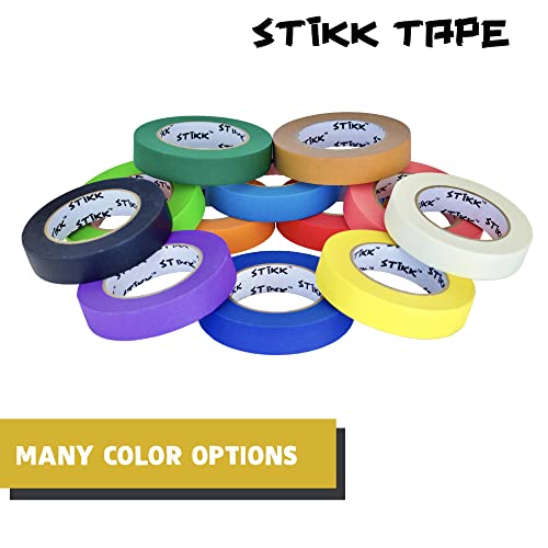 STIKK Painters Tape - 3pk Yellow Painter Tape - 1 inch x 60 Yards - Paint Tape for Painting, Edges, Trim, Ceilings - Masking Tape for DIY Paint Projects - Residue-Free Painting Tape