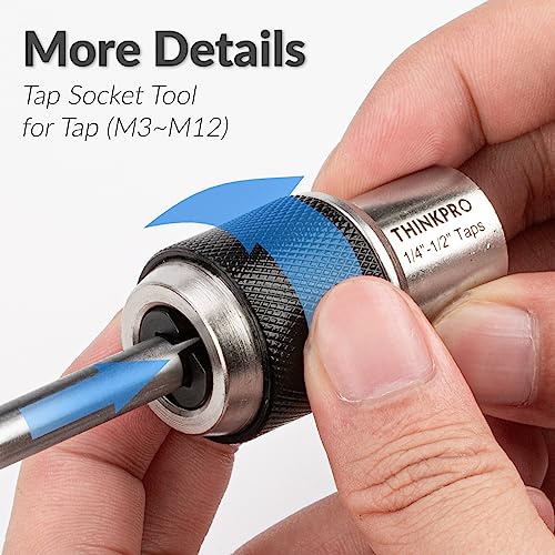Thinkpro 2pcs Tap Socket Set with Adjustable Jaws