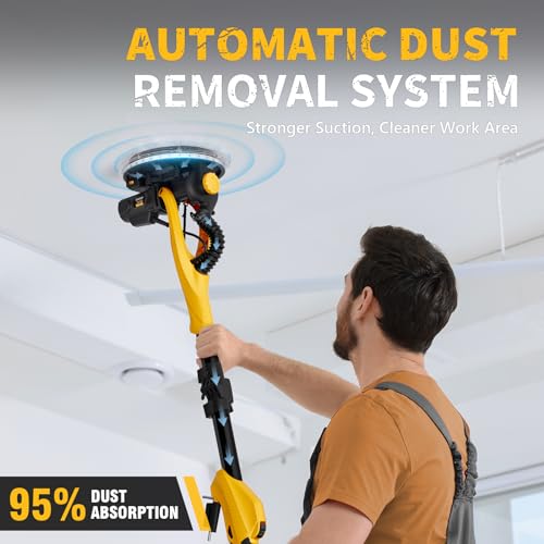 ALLOYPOWER Electric Drywall Sander with Vacuum Dust Collection