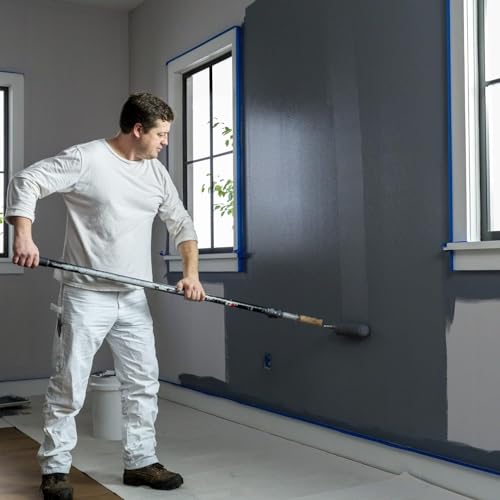 FrogTape Pro Painter's Tape with PAINTBLOCK, Medium Adhesion, 1.41" Wide x 60 Yards Long, Blue, 6 Rolls (242750)