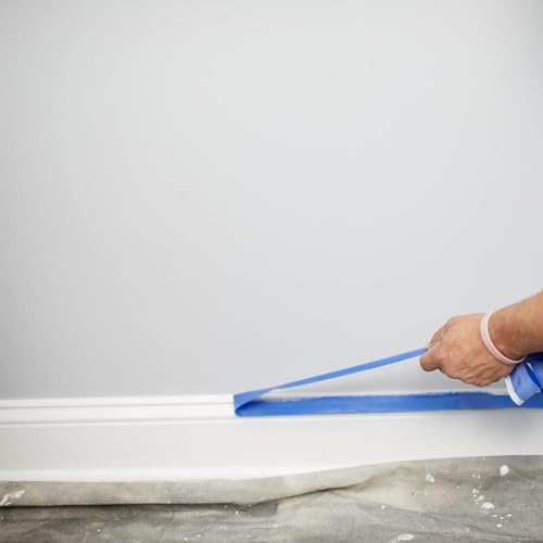 FrogTape Pro Painter's Tape with PAINTBLOCK, Medium Adhesion, 1.41" Wide x 60 Yards Long, Blue, 6 Rolls (242750)