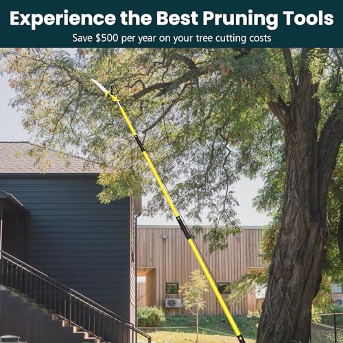 Dremmt 27FT Pole Saw with Thickened Blade