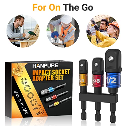 Impact Socket Adapter Set for Drill - Tools for Men