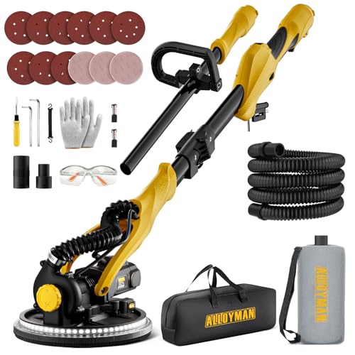 Electric Drywall Sander with Vacuum Dust Collection, 7 Speeds