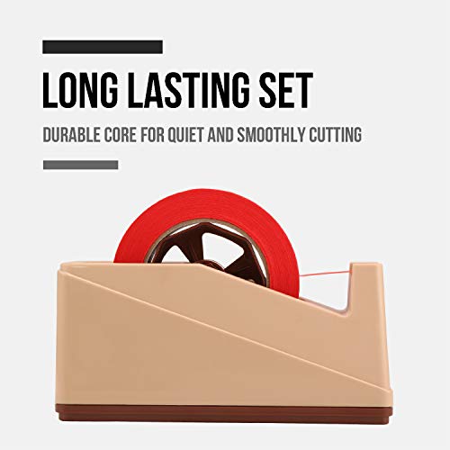 Lichamp Desktop Tape Dispenser Holder with Large 3 inch Core for Masking Tape, Heat Transfer Tape Sublimation, Painters Tape, Freezer Tape and Kitchen Tape