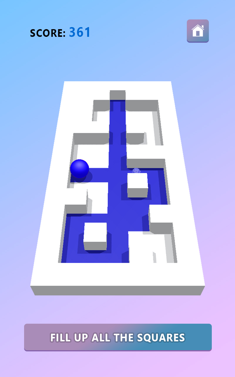 Roller Paint Ball Rush! Color Ball Maze Splat Paint Fill Rolling Dash 3D - Amazed Ball Color Paint Maze Amazing Roller Paint Ball Puzzle