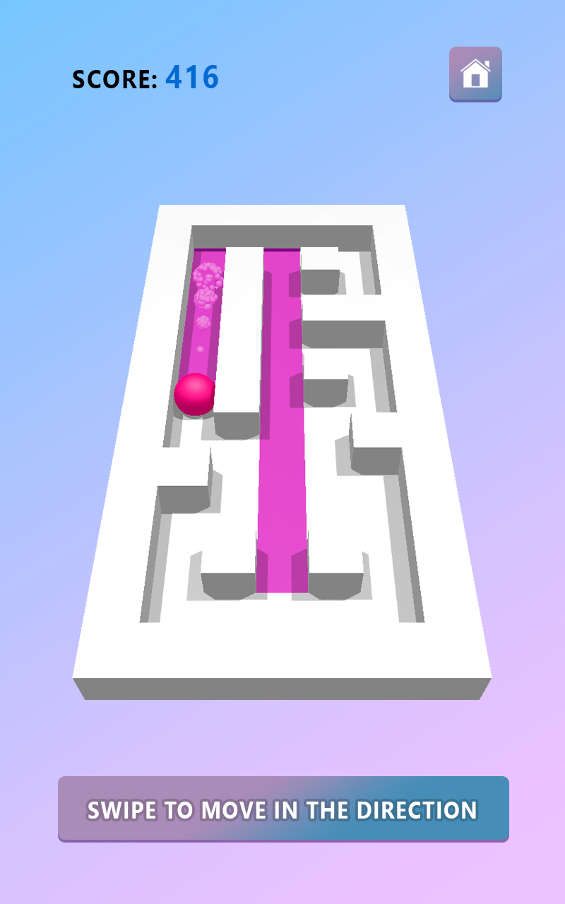 Roller Paint Ball Rush! Color Ball Maze Splat Paint Fill Rolling Dash 3D - Amazed Ball Color Paint Maze Amazing Roller Paint Ball Puzzle