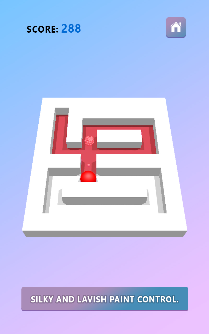 Roller Paint Ball Rush! Color Ball Maze Splat Paint Fill Rolling Dash 3D - Amazed Ball Color Paint Maze Amazing Roller Paint Ball Puzzle