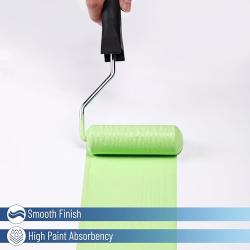 Bates- Foam Paint Roller Covers, 10 Pack, 4 Inch, Paint Roller 4 Inch, High Density Foam Roller Paint Covers, 4 Inch Paint Roller, Paint Rollers 4 Inch, Foam Paint Roller 4 Inch Foam Roller