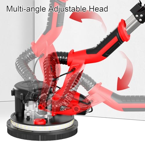 Electric Drywall Sander with Vacuum Attachment, Extendable Handle