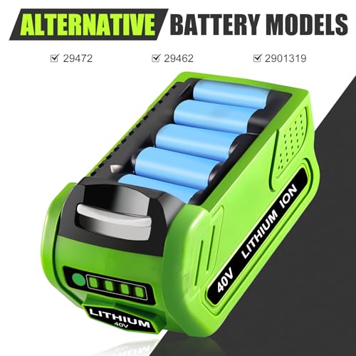Greenworks 40V Replacement Lithium Battery - 6000mAh