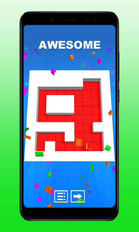 Roller Paint Maze Color Splat Puzzle 3D - Amazed Color Painting Fill Puzzles