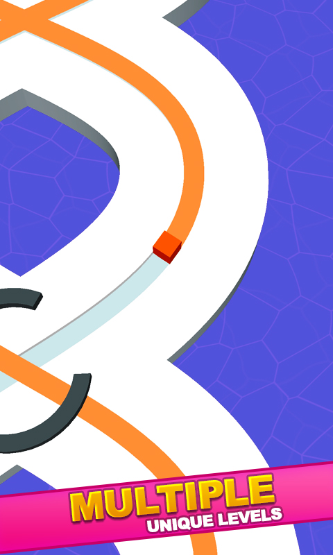 Color Path Line! Color Roll Draw Line Painter Race 3D - Roller Paint the Road Maze Color Adventure Game