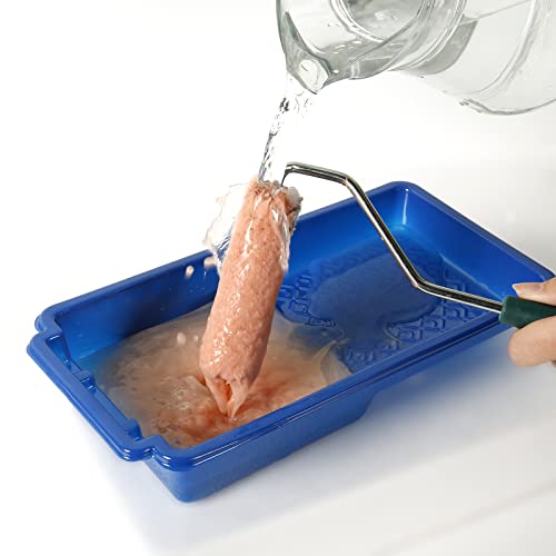 Mister Rui Microfiber Paint Roller 4 Inch,Small Paint Roller Covers(3/8 inch Nap, 10 Pack),Mini Paint Roller for Use with All Paints and Stains