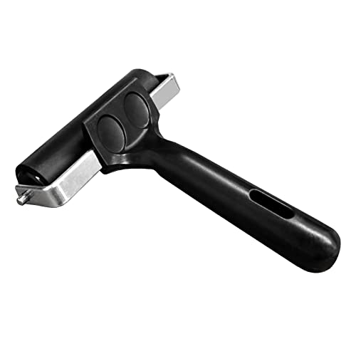 KXKZREN Rubber Roller for Flooring Installation 4 inch Rubber Brayer Glue Roller for Boat Flooring Install Printmaking Painting Stamping Wallpaper Gluing Application