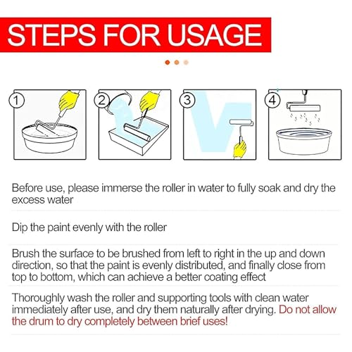 Hubaow 10 Pieces Paint Roller Cover, 6 inch Microfiber Roller Covers, Washable Covers for Roller Frame, House Painting Supplies, Naps for Paint Roller Brush for Painting Walls Ceilings