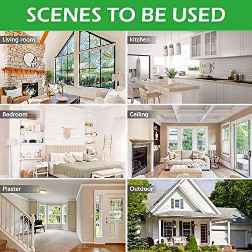 NELESHOP Small Roller Brush Wall Repair Tool, Wall Roller Brush Set Tool, Suitable for Repairing The Wall with Latex Paint (120g, White)