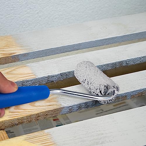 Mister Rui Paint Roller Kit, 8 Pack, 2 Inch Microfiber Paint Roller Covers (3/8" Nap), Small Paint Rollers with Tray and Roller Frame, Mini Rollers for Painting, Paint Supplies for House Painting