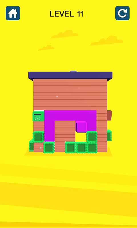 House Color Paint Roller Swipe - Maze Painting Puzzle