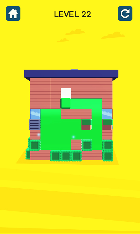 House Color Paint Roller Swipe - Maze Painting Puzzle