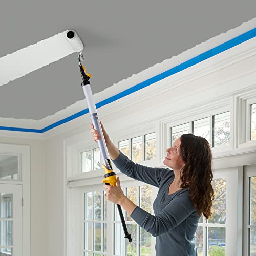Wagner Spraytech 2419329 PaintStick EZ Roller Paint Roller, Long Handle Extension Roller for Painting Interior Walls and Ceilings