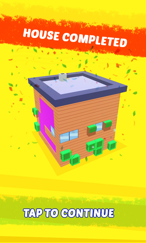 House Color Paint Roller Swipe - Maze Painting Puzzle