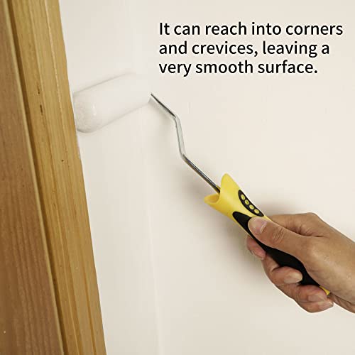 Voomey Mini Paint Roller Covers，High Density Foam Paint Roller，4 Inch Foam Roller Paint, 24 Pack,Fits All Flat Surfaces, Including Kitchen Cabinets, Doors, Tables, Etc.