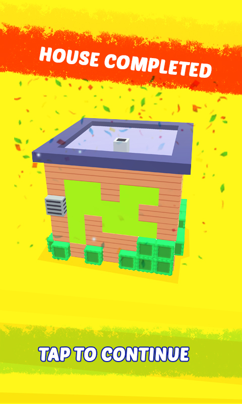 House Color Paint Roller Swipe - Maze Painting Puzzle