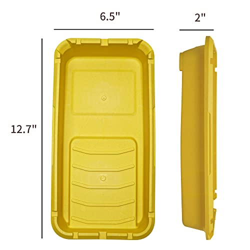 Voomey Paint Roller Tray,Plastic Paint Tray 4 inch,Paint Pans Trays,Small Paint Tray, 5pack,for Painters, Home Wall Painting, DIY Painting Projects, etc.