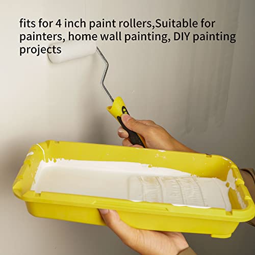 Voomey Paint Roller Tray,Plastic Paint Tray 4 inch,Paint Pans Trays,Small Paint Tray, 5pack,for Painters, Home Wall Painting, DIY Painting Projects, etc.