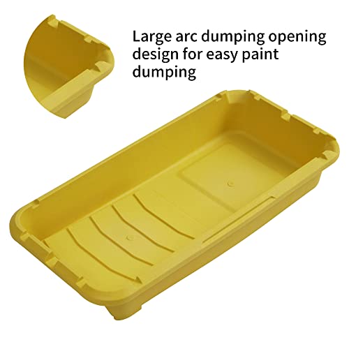 Voomey Paint Roller Tray,Plastic Paint Tray 4 inch,Paint Pans Trays,Small Paint Tray, 5pack,for Painters, Home Wall Painting, DIY Painting Projects, etc.