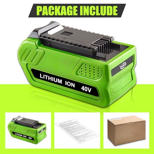 Greenworks 40V Replacement Lithium Battery - 6000mAh