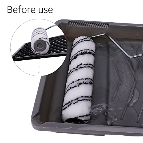 Amazon Basics Microfiber Paint Roller Covers - 9" x 3/8", 12-Pack