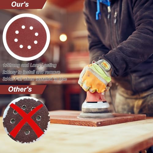 30 Pack 5" Orbital Sander Sanding Discs, 60 Grit