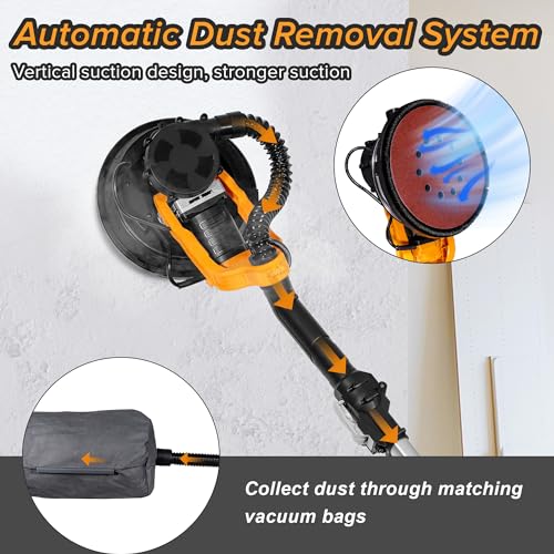 Electric Drywall Sander with Vacuum Dust Collection