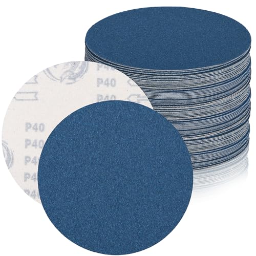 Anteecana 6-Inch Hook and Loop Sanding Discs, 26-Pack