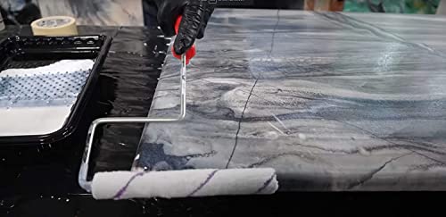 Microfiber Roller Sleeves 1/4" - No-Shed Nap Rollers for Epoxy Resin, Painting, Woodworking, and Home Improvement! Dry or Wet Application for Primer, Undercoat, Enamels, and More!