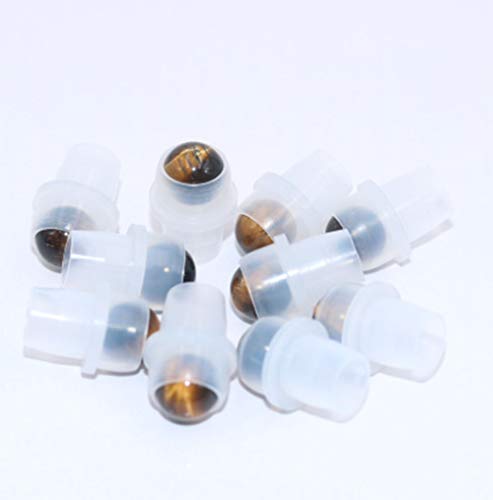 10 Natural Gemstone Roller Balls For Essential Oils,Use of Standard 5ml 10ml Replacement Roller Bottles,Polished Healing Crystal Stones roller Not For Young Living, doTERRA roller bottle-10 Materials