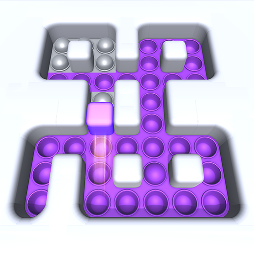 Fidget Painting Roller Cube Bubble Popping 3D - Rolling Colorful Maze Pop it Puzzle