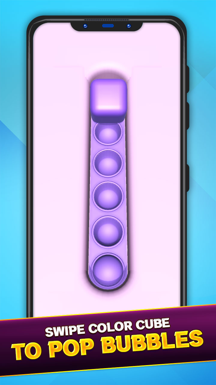 Fidget Painting Roller Cube Bubble Popping 3D - Rolling Colorful Maze Pop it Puzzle