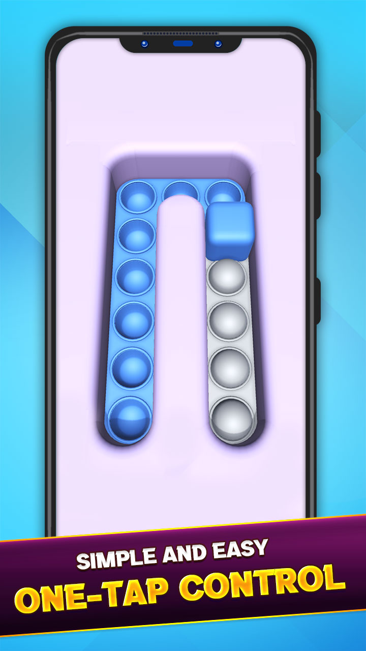 Fidget Painting Roller Cube Bubble Popping 3D - Rolling Colorful Maze Pop it Puzzle