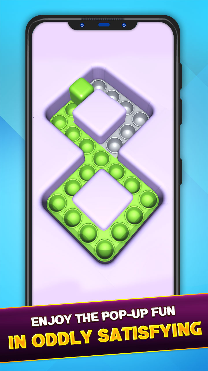 Fidget Painting Roller Cube Bubble Popping 3D - Rolling Colorful Maze Pop it Puzzle