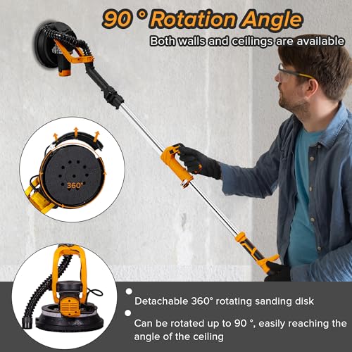 Electric Drywall Sander with Vacuum Dust Collection