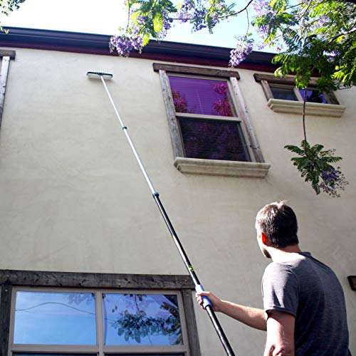 EVERSPROUT 5-to-12 Foot Telescopic Extension Pole, Lightweight Sturdy Aluminum Telescoping Pole, Easy Flip-Tab Lock Mechanism Telescopic Pole, Twist-On Metal Tip Paint Roller Extension Pole